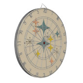 Middeleeuwse moderne Eames Atomic Starbursts Custo Dartbord (Voorkant Links)