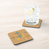 Middeleeuwse moderne Eames Atomic Starbursts Custo Drankjes Onderzetter (Rechterzijde)