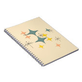 Middeleeuwse moderne Eames Atomic Starbursts Custo Notitieboek (Rechterzijde)