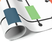 Middeleeuwse moderne grote netten cadeaupapier (Rol Hoek)