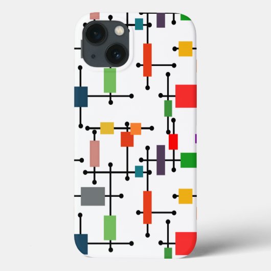 Middeleeuwse moderne grote netten Case-Mate iPhone case (Achterkant)