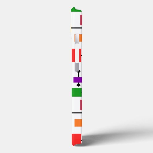 Middeleeuwse moderne grote netten Case-Mate iPhone case (Achterkant / Links)