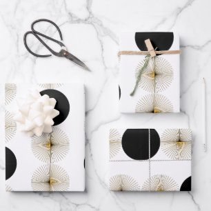 Middeleeuwse moderne halve cirkel inpakpapier vel