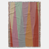 Middeleeuwse moderne kleurrijke driehoeken deken (Voorkant Verticaal)