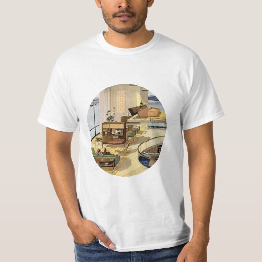 Middeleeuwse moderne levensstijl t-shirt (Voorkant)