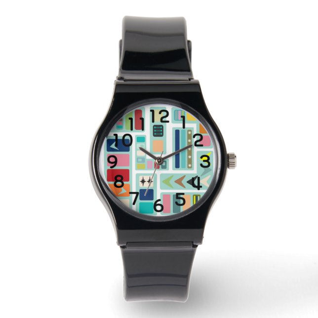 Middeleeuwse moderne mix-up horloge (Voorkant)