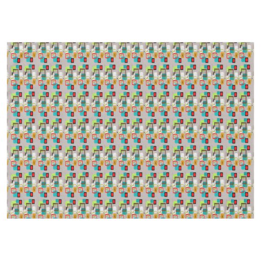 Middeleeuwse moderne rechthoeken Abstract Tafelkleed (Voorkant (Horizontaal))