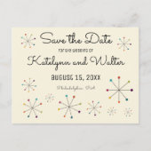 Middeleeuwse Moderne Retro  Opslaan Datum Aankondigingskaart (Voorkant)