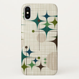 Middeleeuwse moderne Starbursts en Wereldbollen iPhone X Hoesje