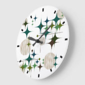 Middeleeuwse moderne Starbursts en Wereldbollen Grote Klok (Hoek)