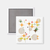 Middeleeuwse moderne Starbursts en Wereldbollen Magneet (Voorkant / Achterkant)