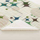 Middeleeuwse moderne Starbursts en Wereldbollen Sherpa Deken (3/4)