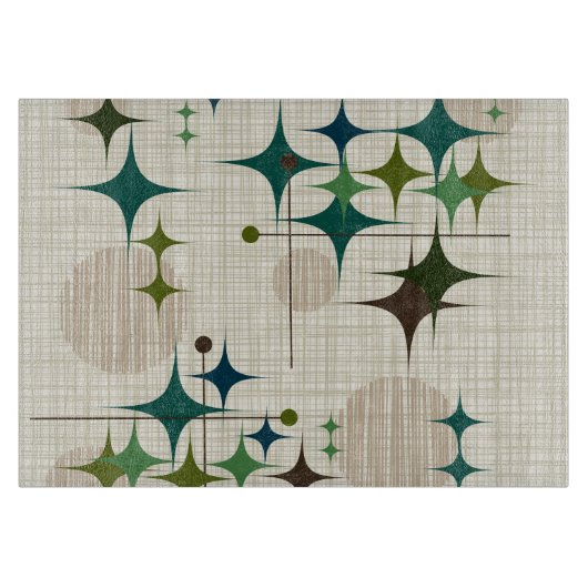 Middeleeuwse moderne Starbursts en Wereldbollen Snijplank (Voorkant)