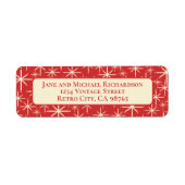 Middeleeuwse moderne twinkelende atoomsterren Retr Etiket (Voorkant)