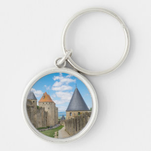 Middeleeuwse muren van Carcassonne Sleutelhanger