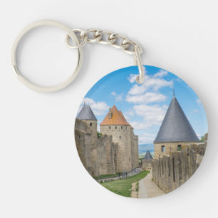 Middeleeuwse muren van Carcassonne Sleutelhanger