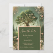 Middeleeuwse mystieke fantasie gravure Datum opsla Kaart (Voorkant)