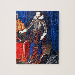 Middeleeuwse portretpuzzel legpuzzel
