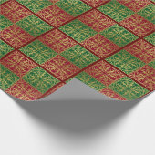 Middeleeuwse Renaissance Herald Lion Leopard Metal Cadeaupapier (Hoek)