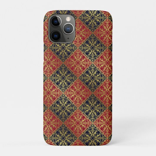 Middeleeuwse Renaissance Herald Lion Leopard Metal Case-Mate iPhone Case (Achterkant)