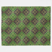 Middeleeuwse Renaissance Herald Lion Leopard Metal Fleece Deken (Voorkant (Horizontaal))