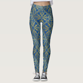 Middeleeuwse Renaissance Herald Lion Leopard Metal Leggings
