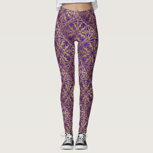 Middeleeuwse Renaissance Herald Lion Leopard Metal Leggings