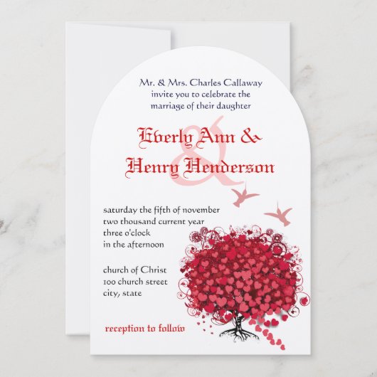 Middeleeuwse Renaissance Liefdesvogel Rode Hart Bl Kaart (Voorkant)