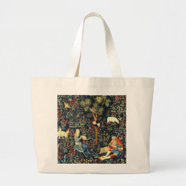Middeleeuwse Renaissance Tapestry Herders en Schap Grote Tote Bag
