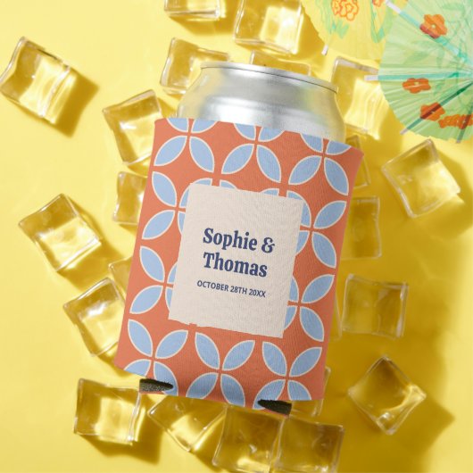 Middeleeuwse retro bruiloft blikjeskoeler (Insitu Zomer)