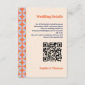 Middeleeuwse retro bruiloft informatiekaartje (Voorkant)