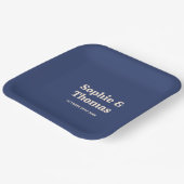 Middeleeuwse retro bruiloft papieren bordje (Gebogen)