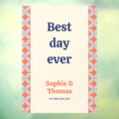 Middeleeuwse retro bruiloft raamsticker (Vel 3)