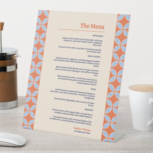 Middeleeuwse retro bruiloft reclamebord met voetstuk (Insitu)