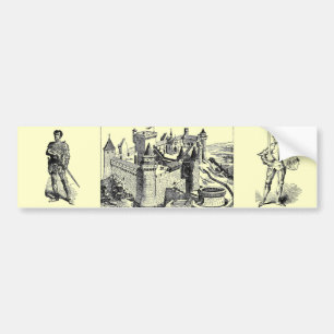 Middeleeuwse Ridder Bumpersticker