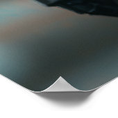 Middeleeuwse Ridder Cybernetische Mage met Cool Ro Poster (Hoek)