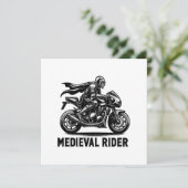Middeleeuwse ridder kaart (Staand voorkant)