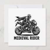Middeleeuwse ridder kaart (Achterkant)