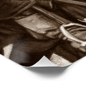 middeleeuwse ridder over paarden historische kunst perfect poster (Hoek)