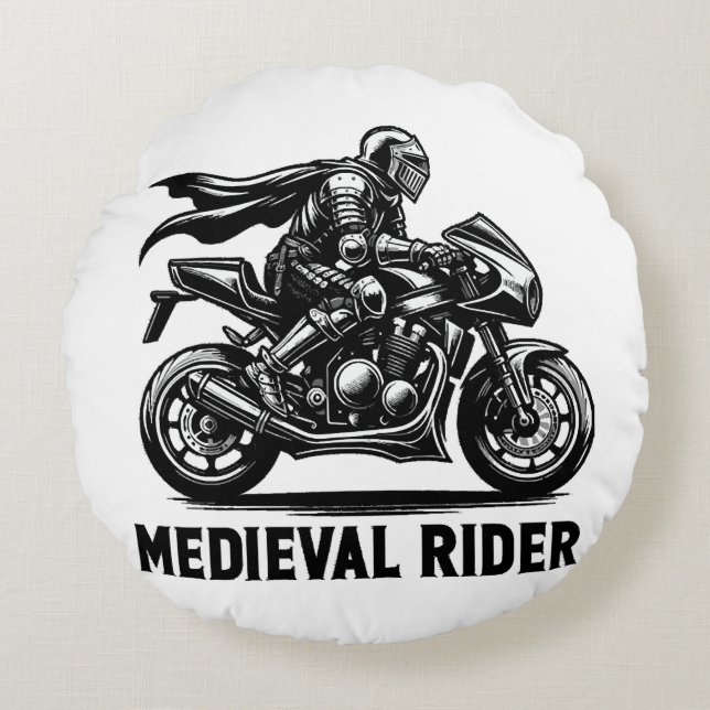 Middeleeuwse ridder rond kussen (Voorkant)