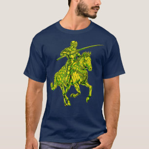 Middeleeuwse ridder te paard Jousting T-shirt