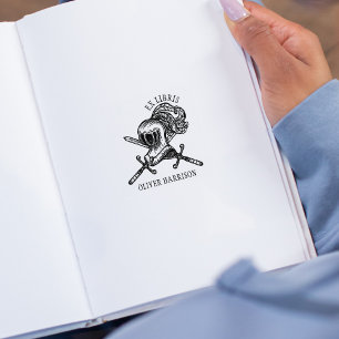  middeleeuwse ridderhelm 	rubberstempel