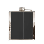 middeleeuwse ridders die op paarden jagen heupfles (Achterkant)