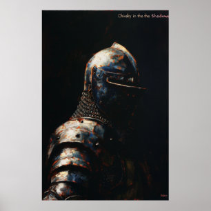 Middeleeuwse Ridders in Armor Poster Print