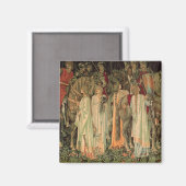 Middeleeuwse Ridders van de Ronde Tafel Magneet (Voorkant / Achterkant)