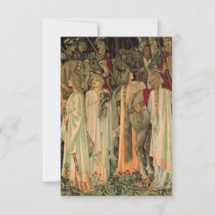 Middeleeuwse Ridders van de Ronde Tafel RSVP Kaartje