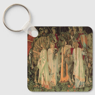 Middeleeuwse Ridders van de Ronde Tafel Sleutelhanger
