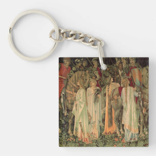 Middeleeuwse Ridders van de Ronde Tafel Sleutelhanger