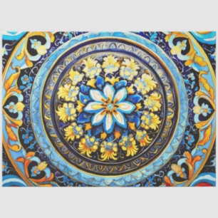 Middeleeuwse Romeinse Italiaanse Spaanse Bloemende Tissuepapier