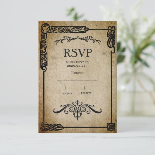 Middeleeuwse RSVP (Staand voorkant)